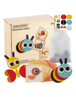 Логически пъзел животни геометрични фигури